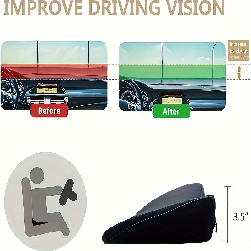 2-in-1 Car Seat Cushion Lumbar - Memory Foam Car Neck Pillow Lumbar Support ulasan dan harga